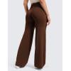 imageCRZ YOGA Softretch No Front Seam Wide Leg Pants 28 30 32 for Women  High Waist Yoga Lounge Buttery Soft Comfy CasualLava Brown