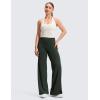 imageCRZ YOGA Softretch No Front Seam Wide Leg Pants 28 30 32 for Women  High Waist Yoga Lounge Buttery Soft Comfy CasualLegend Green