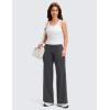 imageCRZ YOGA Softretch No Front Seam Wide Leg Pants 28 30 32 for Women  High Waist Yoga Lounge Buttery Soft Comfy CasualMysterious Grey