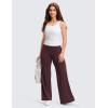 imageCRZ YOGA Softretch No Front Seam Wide Leg Pants 28 30 32 for Women  High Waist Yoga Lounge Buttery Soft Comfy CasualRipe Plum
