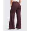 imageCRZ YOGA Softretch No Front Seam Wide Leg Pants 28 30 32 for Women  High Waist Yoga Lounge Buttery Soft Comfy CasualRipe Plum