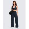 imageCRZ YOGA Softretch No Front Seam Wide Leg Pants 28 30 32 for Women  High Waist Yoga Lounge Buttery Soft Comfy CasualTrue Navy