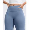 imageCRZ YOGA Softretch No Front Seam Wide Leg Pants 28 30 32 for Women  High Waist Yoga Lounge Buttery Soft Comfy CasualWashed Denim