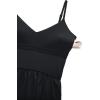 imageCRZ YOGA V Neck Maxi Tank Dress for Women  Adjustable Straps Sleeveless Flowy Casual Outfits with Two Side PocketsBlack