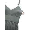imageCRZ YOGA V Neck Maxi Tank Dress for Women  Adjustable Straps Sleeveless Flowy Casual Outfits with Two Side PocketsGrey Sage