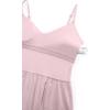 imageCRZ YOGA V Neck Maxi Tank Dress for Women  Adjustable Straps Sleeveless Flowy Casual Outfits with Two Side PocketsPink Haze
