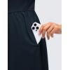 imageCRZ YOGA V Neck Maxi Tank Dress for Women  Adjustable Straps Sleeveless Flowy Casual Outfits with Two Side PocketsTrue Navy