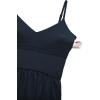 imageCRZ YOGA V Neck Maxi Tank Dress for Women  Adjustable Straps Sleeveless Flowy Casual Outfits with Two Side PocketsTrue Navy