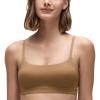 imageCRZ YOGA Butterluxe Adjustable Spaghetti Strap Sports Bras for Women  Scoop Neck Wireless Padded Yoga Workout Crop TopAllspice