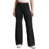 imageCRZ YOGA Softretch No Front Seam Wide Leg Pants 28 30 32 for Women  High Waist Yoga Lounge Buttery Soft Comfy CasualBlack