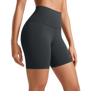 imageCRZ YOGA ButterLuxe Biker Shorts 6  High Waisted Workout Running Volleyball Spandex Yoga WomensMelanite