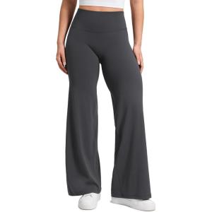 imageCRZ YOGA Softretch No Front Seam Wide Leg Pants 28 30 32 for Women  High Waist Yoga Lounge Buttery Soft Comfy CasualMysterious Grey
