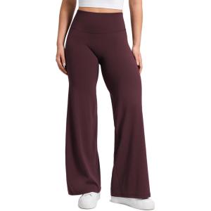 imageCRZ YOGA Softretch No Front Seam Wide Leg Pants 28 30 32 for Women  High Waist Yoga Lounge Buttery Soft Comfy CasualRipe Plum