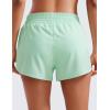 imageCRZ YOGA High Waisted Running Shorts for Women 25  Mesh Liner Quick Dry for Workout Sport Athletic with Zipper PocketMint Moment