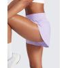 imageCRZ YOGA High Waisted Split Running Shorts for Women 3  Comfy Mesh Liner for Workout Athletic Gym Track Quick DryLilac Air