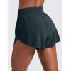 imageCRZ YOGA High Waisted Split Running Shorts for Women 3  Comfy Mesh Liner for Workout Athletic Gym Track Quick DryMelanite