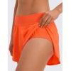 imageCRZ YOGA High Waisted Split Running Shorts for Women 3  Comfy Mesh Liner for Workout Athletic Gym Track Quick DryNeon Orange