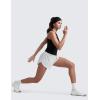 imageCRZ YOGA High Waisted Split Running Shorts for Women 3  Comfy Mesh Liner for Workout Athletic Gym Track Quick DryPlatinum Grey