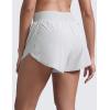 imageCRZ YOGA High Waisted Split Running Shorts for Women 3  Comfy Mesh Liner for Workout Athletic Gym Track Quick DryPlatinum Grey