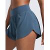 imageCRZ YOGA High Waisted Split Running Shorts for Women 3  Comfy Mesh Liner for Workout Athletic Gym Track Quick DryStelindigo