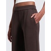image:imageCRZ YOGA SoftAura Pintuck Straight Leg Sweatpants Women 30  Modal Casual Lounge Travel Pants with PocketsHot Fudge Brown