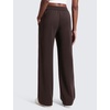 image:imageCRZ YOGA SoftAura Pintuck Straight Leg Sweatpants Women 30  Modal Casual Lounge Travel Pants with PocketsHot Fudge Brown