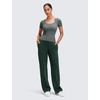 image:imageCRZ YOGA SoftAura Pintuck Straight Leg Sweatpants Women 30  Modal Casual Lounge Travel Pants with PocketsLegend Green