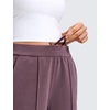 image:imageCRZ YOGA SoftAura Pintuck Straight Leg Sweatpants Women 30  Modal Casual Lounge Travel Pants with PocketsLight Ripe Plum