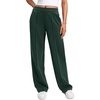 image:imageCRZ YOGA SoftAura Pintuck Straight Leg Sweatpants Women 30  Modal Casual Lounge Travel Pants with PocketsLegend Green