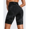 image:imageCRZ YOGA Butterluxe Biker Shorts 8  High Waisted Gym Workout Running Volleyball Spandex Yoga WomensBlack Tie Dye Flowers