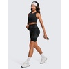 image:imageCRZ YOGA Butterluxe Biker Shorts 8  High Waisted Gym Workout Running Volleyball Spandex Yoga WomensBlack Tie Dye Flowers