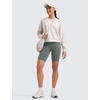 image:imageCRZ YOGA Butterluxe Biker Shorts 8  High Waisted Gym Workout Running Volleyball Spandex Yoga WomensGrey Sage