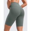 image:imageCRZ YOGA Butterluxe Biker Shorts 8  High Waisted Gym Workout Running Volleyball Spandex Yoga WomensGrey Sage