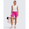 image:imageCRZ YOGA Butterluxe Biker Shorts 8  High Waisted Gym Workout Running Volleyball Spandex Yoga WomensHibiscus Purple