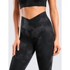 image:imageCRZ YOGA Butterluxe Crossover Waist Leggings 28  Criss Cross Full Length Workout Athletic Womens Yoga PantsBlack Tie Dye Flowers