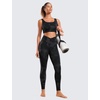 image:imageCRZ YOGA Butterluxe Crossover Waist Leggings 28  Criss Cross Full Length Workout Athletic Womens Yoga PantsBlack Tie Dye Flowers