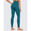 image:imageCRZ YOGA Butterluxe Crossover Waist Leggings 28  Criss Cross Full Length Workout Athletic Womens Yoga PantsBorealis Green