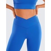 image:imageCRZ YOGA Butterluxe Crossover Waist Leggings 28  Criss Cross Full Length Workout Athletic Womens Yoga PantsSparkle Blue