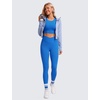 image:imageCRZ YOGA Butterluxe Crossover Waist Leggings 28  Criss Cross Full Length Workout Athletic Womens Yoga PantsSparkle Blue