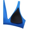image:imageCRZ YOGA Butterluxe Front Twist Deep V Neck Sports Bras for Women  Wide Straps Padded U Back Yoga Crop TopSparkle Blue