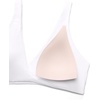 image:imageCRZ YOGA Butterluxe Front Twist Deep V Neck Sports Bras for Women  Wide Straps Padded U Back Yoga Crop TopWhite
