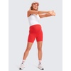 image:imageCRZ YOGA Butterluxe Maternity Biker Shorts Pockets 5  Over The Belly Pregnancy Womens Yoga Workout Athletic Buttery SoftDeep Red