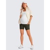 image:imageCRZ YOGA Butterluxe Maternity Biker Shorts Pockets 5  Over The Belly Pregnancy Womens Yoga Workout Athletic Buttery SoftOlive Green