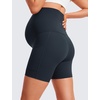 image:imageCRZ YOGA Butterluxe Maternity Biker Shorts Pockets 5  Over The Belly Pregnancy Womens Yoga Workout Athletic Buttery SoftTrue Navy