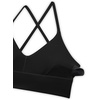 image:imageCRZ YOGA Butterluxe Thin Straps Cross Back Longline Sports Bras for Women  Padded V Neck Yoga Crop TopBlack