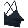 image:imageCRZ YOGA Butterluxe Thin Straps Cross Back Longline Sports Bras for Women  Padded V Neck Yoga Crop TopTrue Navy