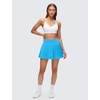 image:imageCRZ YOGA Butterluxe Thin Straps Cross Back Longline Sports Bras for Women  Padded V Neck Yoga Crop TopWhite