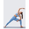 image:imageCRZ YOGA Butterluxe V Neck Twist Cross Back Sports Bras for Women  Adjustable Spaghetti Straps Padded Crop Yoga TopParty Blue