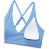 image:imageCRZ YOGA Butterluxe V Neck Twist Cross Back Sports Bras for Women  Adjustable Spaghetti Straps Padded Crop Yoga TopParty Blue