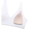 image:imageCRZ YOGA Butterluxe V Neck U Back Sports Bras for Women  Low Cut Padded Wireless Basic Yoga TopWhite